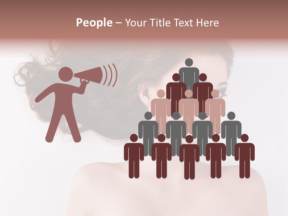 A Woman With Long Hair In A Ponytail PowerPoint Template