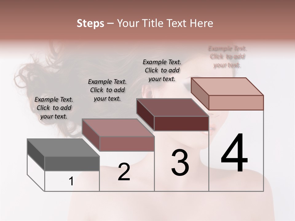 A Woman With Long Hair In A Ponytail PowerPoint Template