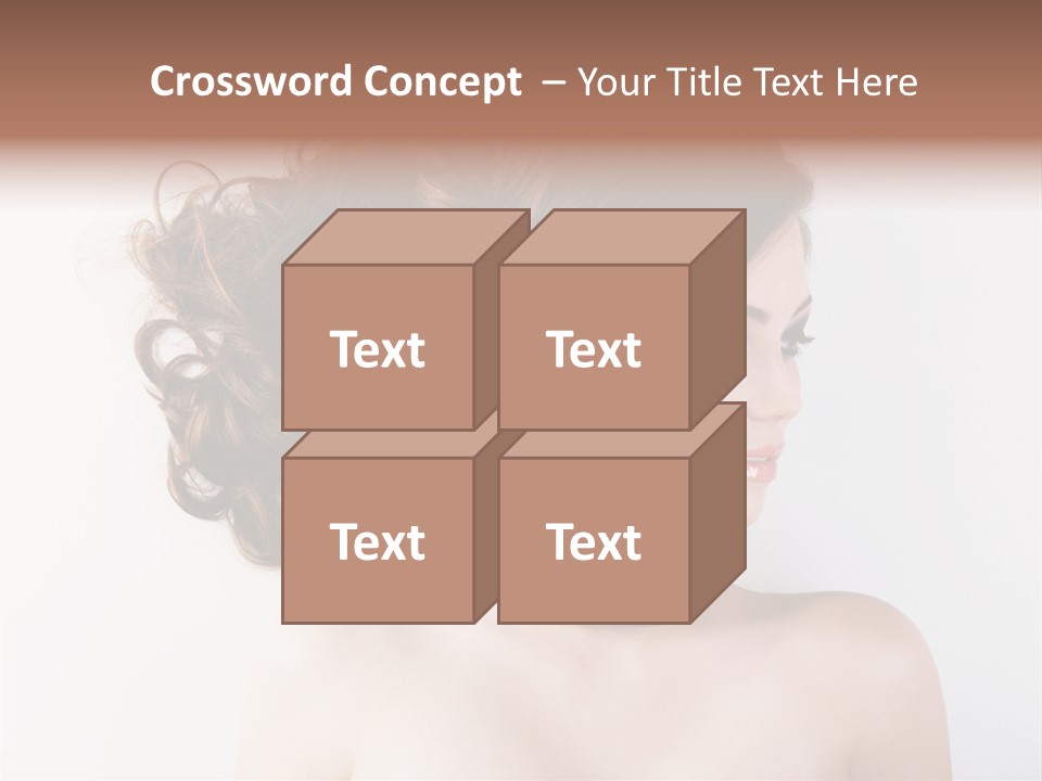 Eye Beauty Curly PowerPoint Template