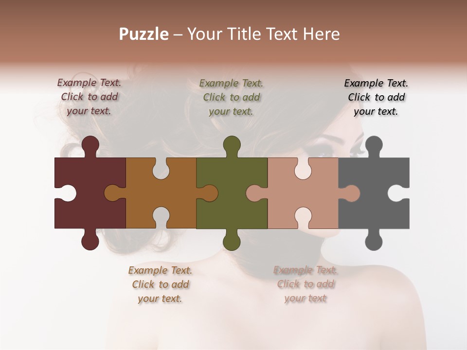 Eye Beauty Curly PowerPoint Template