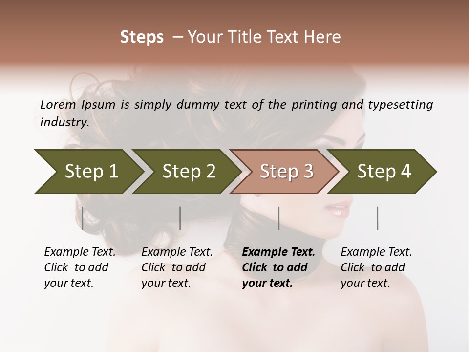 Eye Beauty Curly PowerPoint Template