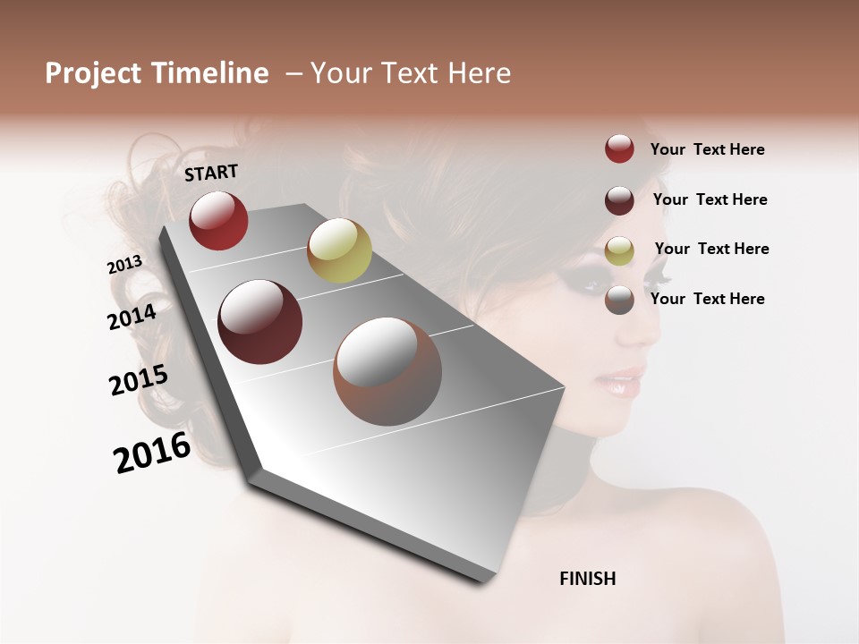 Eye Beauty Curly PowerPoint Template