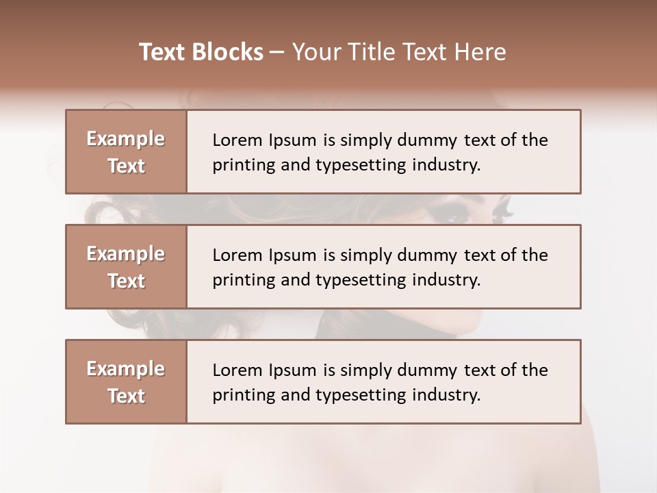 Eye Beauty Curly PowerPoint Template