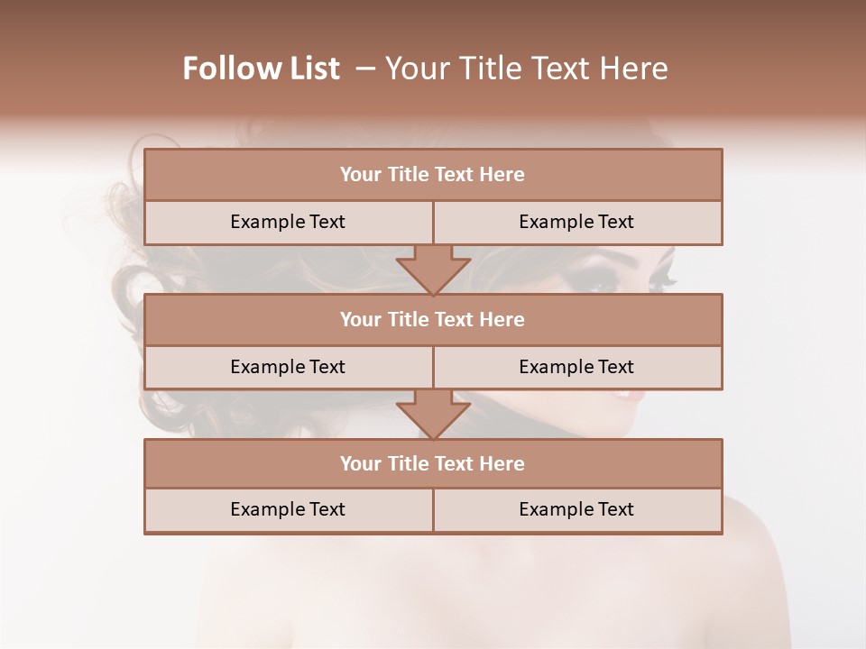 Eye Beauty Curly PowerPoint Template