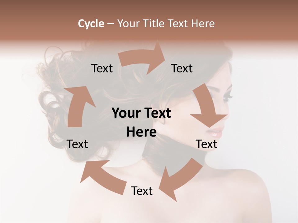 Eye Beauty Curly PowerPoint Template