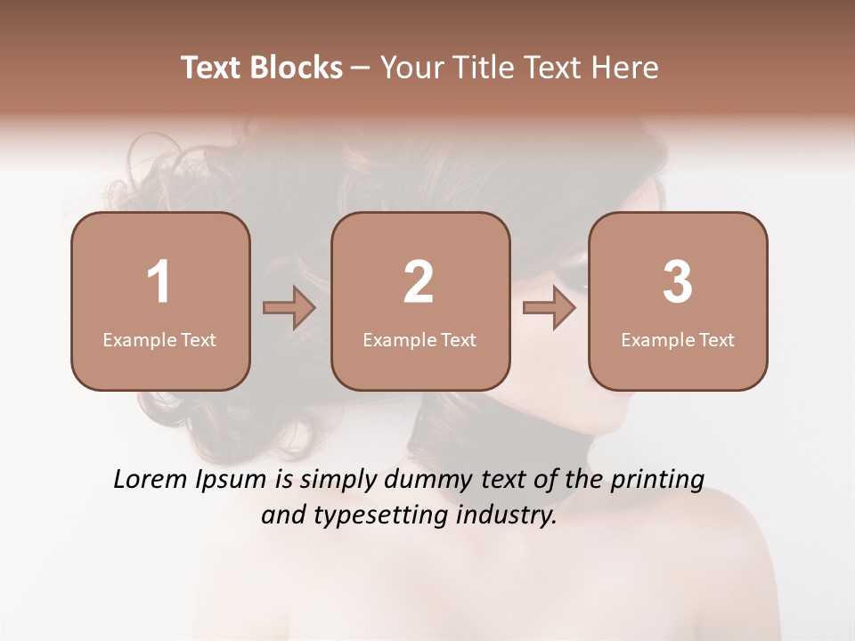 Eye Beauty Curly PowerPoint Template