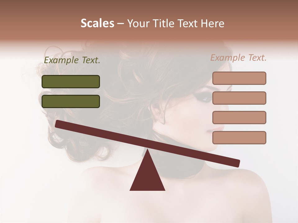 Eye Beauty Curly PowerPoint Template