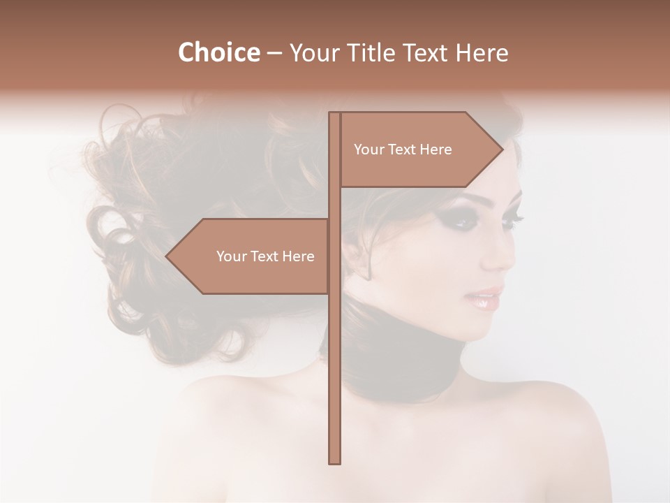 Eye Beauty Curly PowerPoint Template