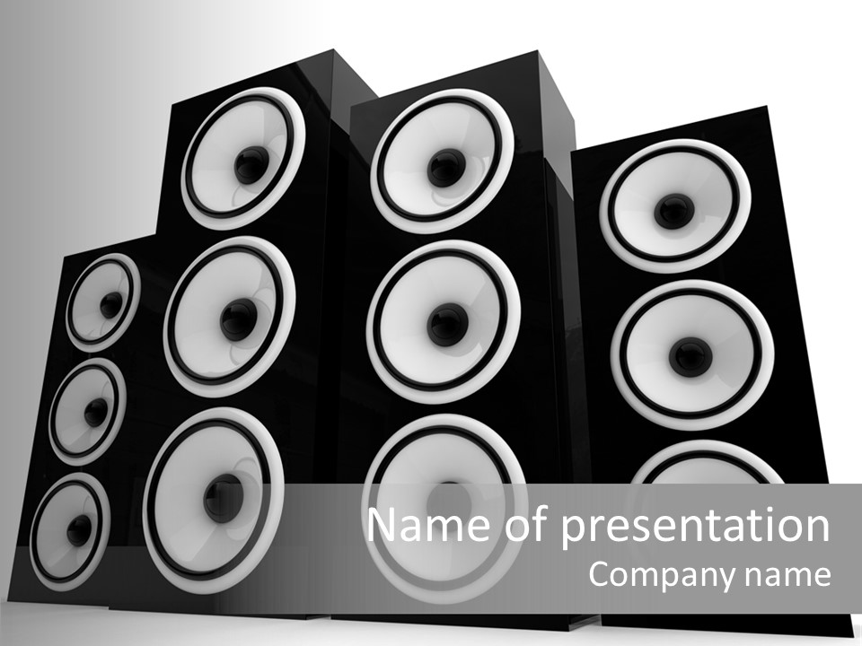 Graphic Three Techno PowerPoint Template