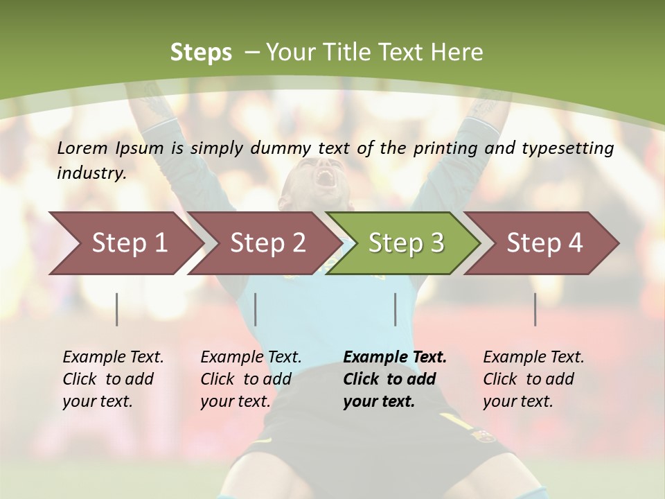 Goalkeeper Spanish Sport PowerPoint Template