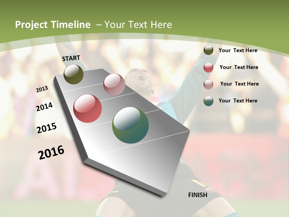 Goalkeeper Spanish Sport PowerPoint Template