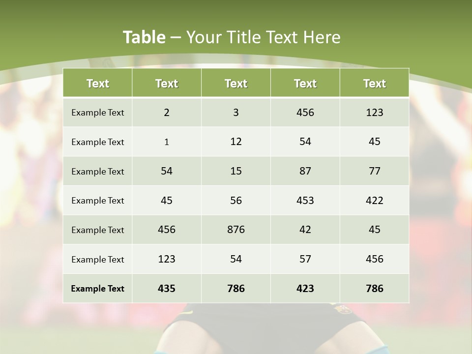 Goalkeeper Spanish Sport PowerPoint Template