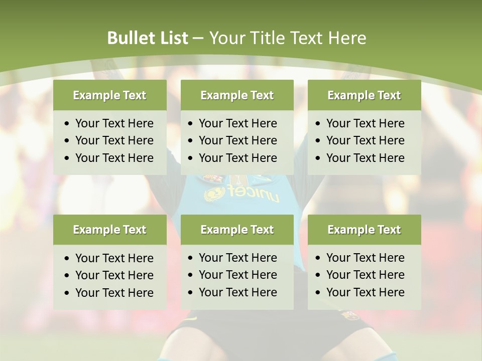 Goalkeeper Spanish Sport PowerPoint Template