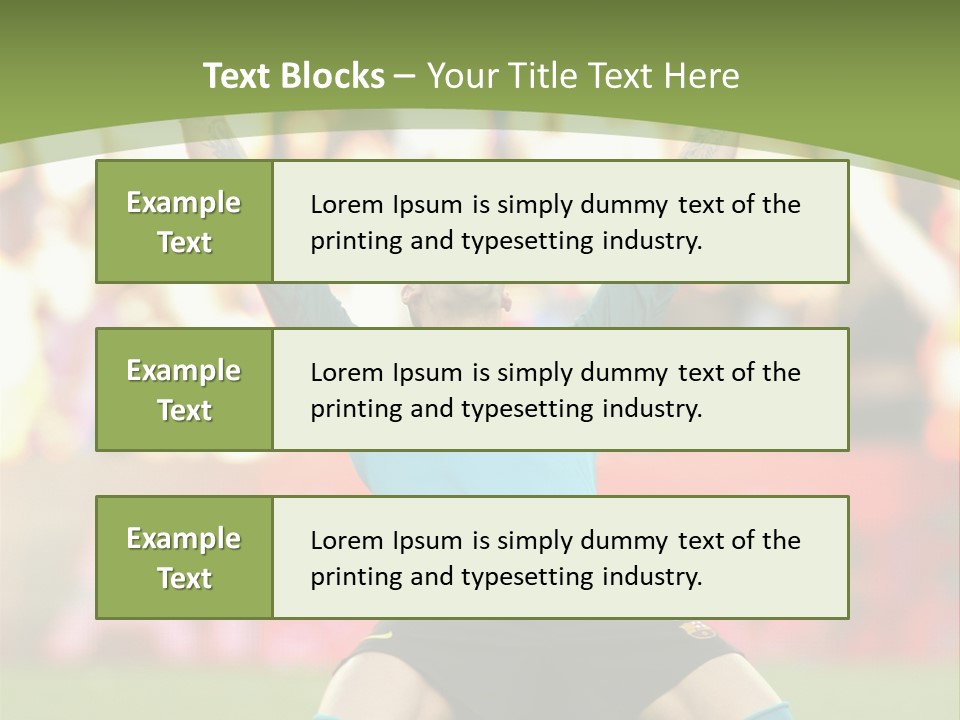 Goalkeeper Spanish Sport PowerPoint Template