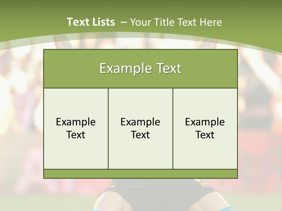 Goalkeeper Spanish Sport PowerPoint Template