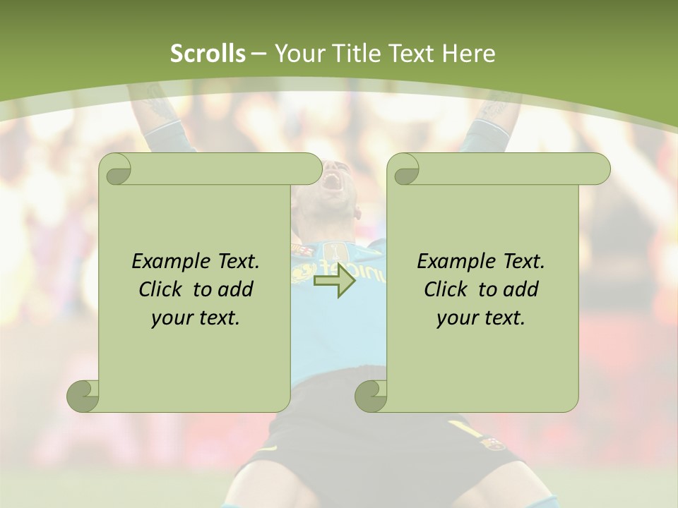 Goalkeeper Spanish Sport PowerPoint Template