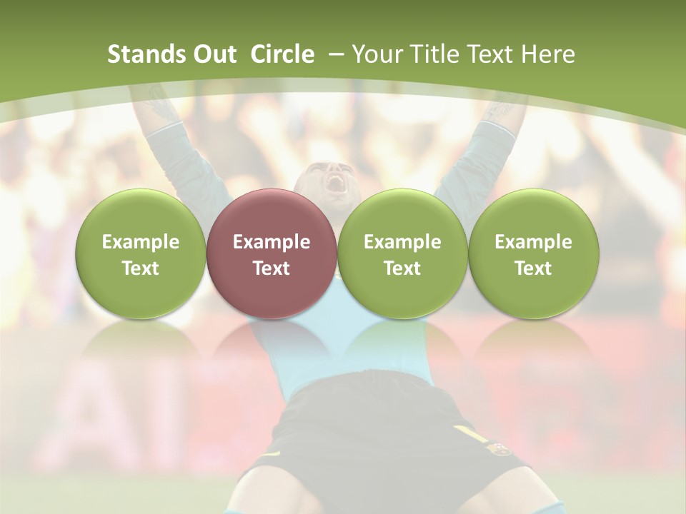 Goalkeeper Spanish Sport PowerPoint Template