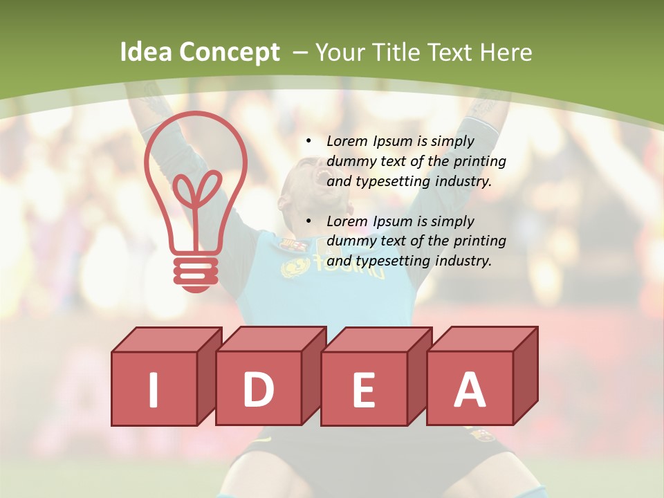 Goalkeeper Spanish Sport PowerPoint Template