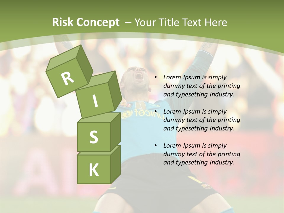 Goalkeeper Spanish Sport PowerPoint Template