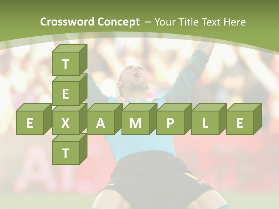 Goalkeeper Spanish Sport PowerPoint Template