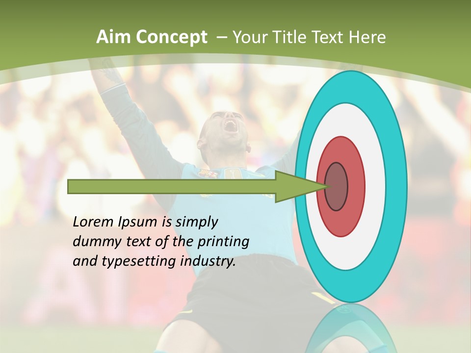 Goalkeeper Spanish Sport PowerPoint Template