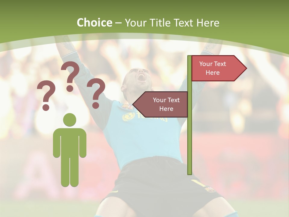 Goalkeeper Spanish Sport PowerPoint Template