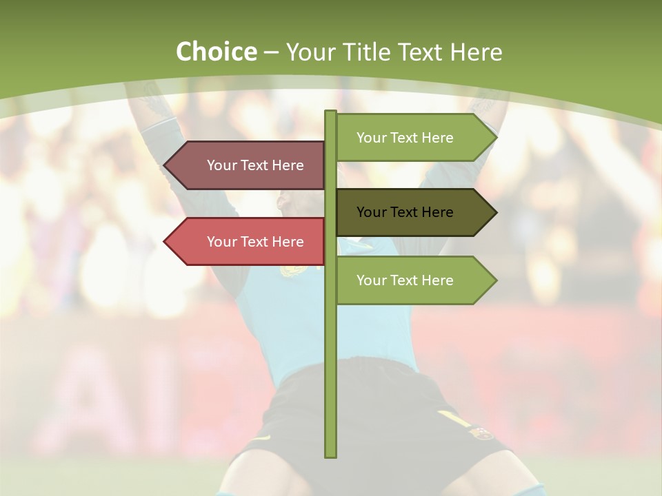Goalkeeper Spanish Sport PowerPoint Template