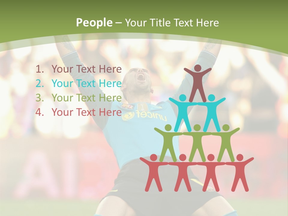 Goalkeeper Spanish Sport PowerPoint Template