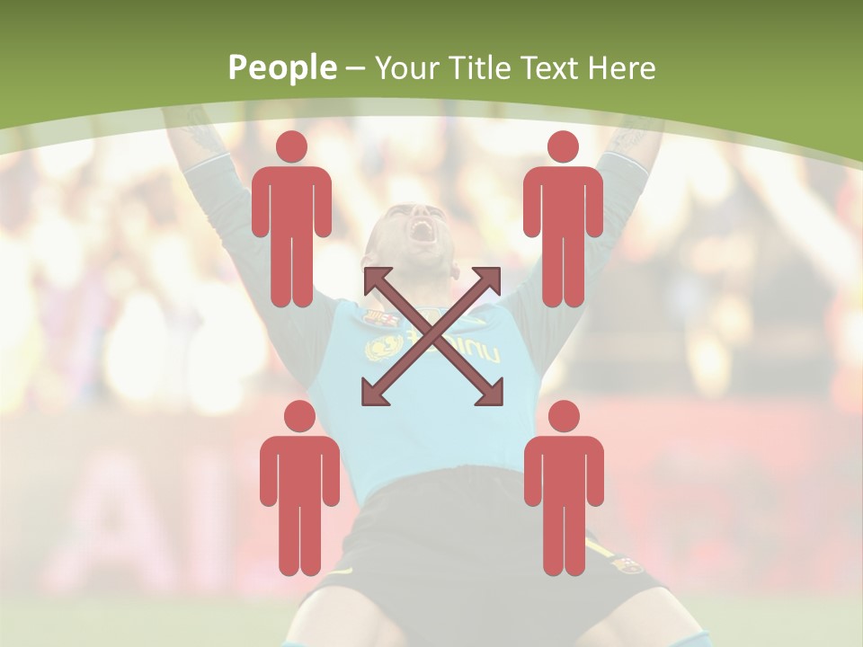 Goalkeeper Spanish Sport PowerPoint Template