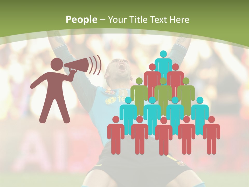 Goalkeeper Spanish Sport PowerPoint Template