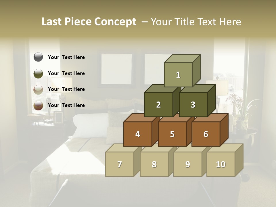 Pillow Comfortable Dream PowerPoint Template