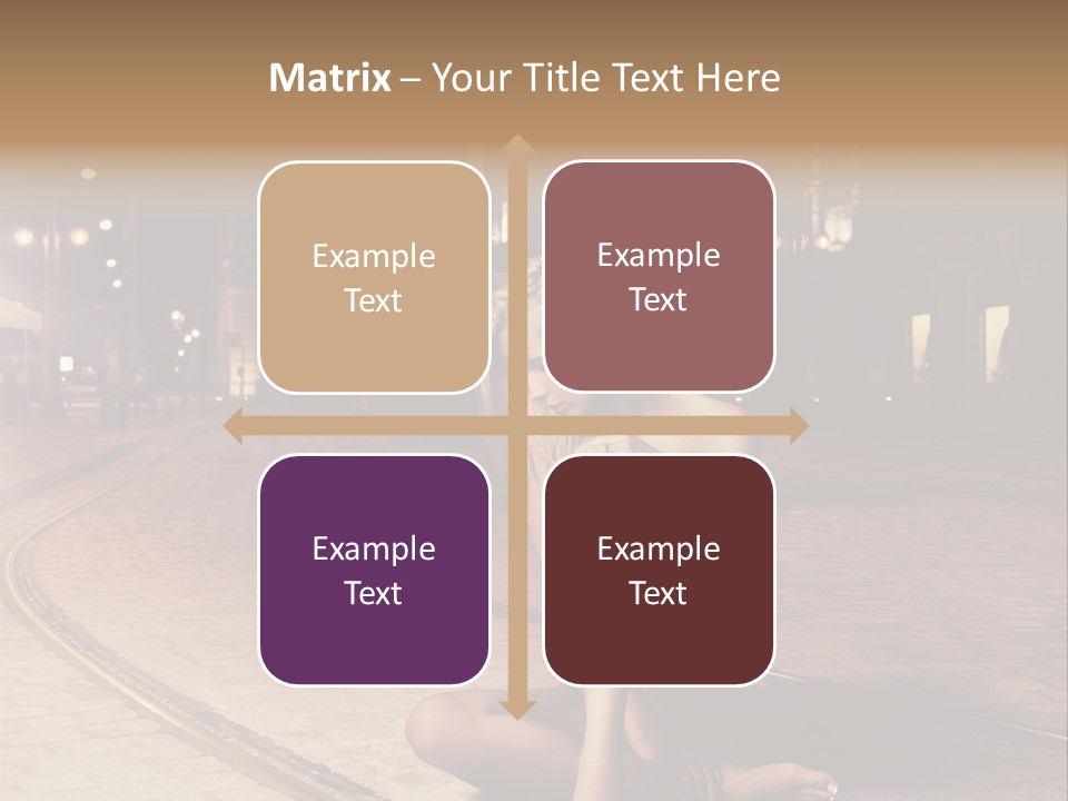Elegance Evening City PowerPoint Template