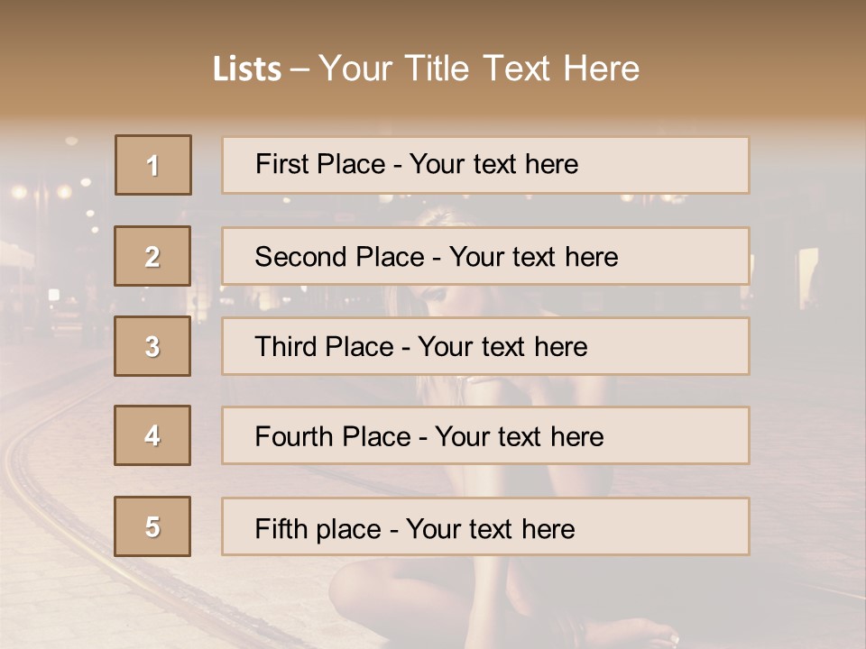 Elegance Evening City PowerPoint Template