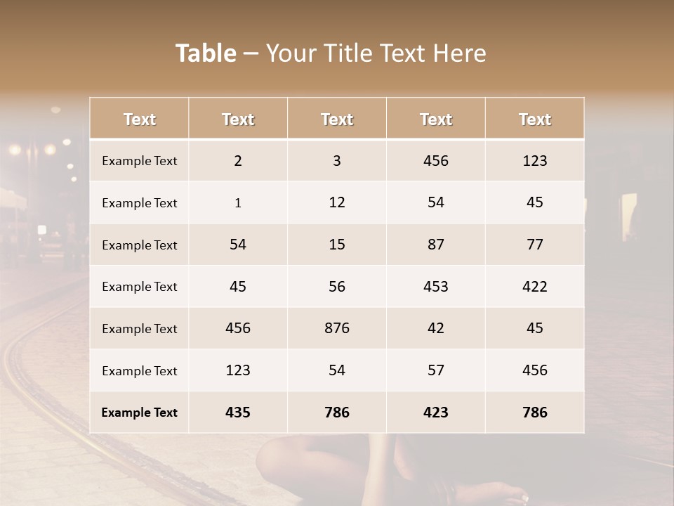 Elegance Evening City PowerPoint Template
