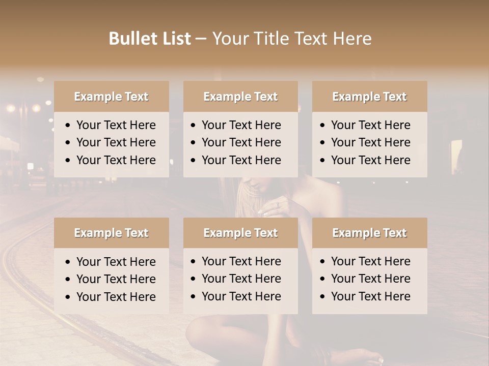 Elegance Evening City PowerPoint Template