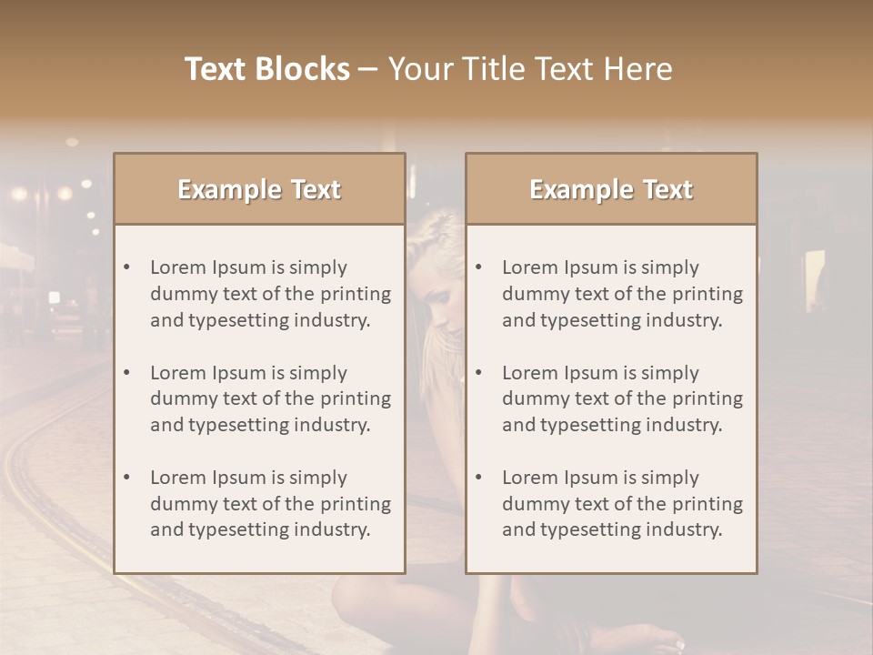 Elegance Evening City PowerPoint Template