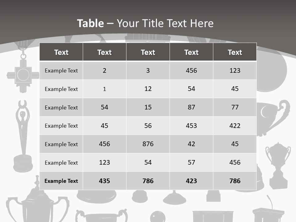 Ribbon Illustration Success PowerPoint Template