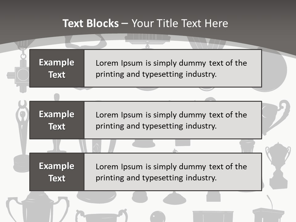 Ribbon Illustration Success PowerPoint Template