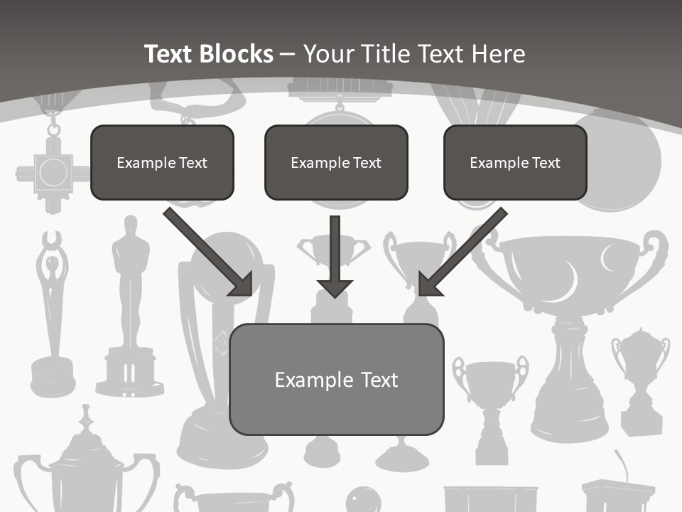 Ribbon Illustration Success PowerPoint Template