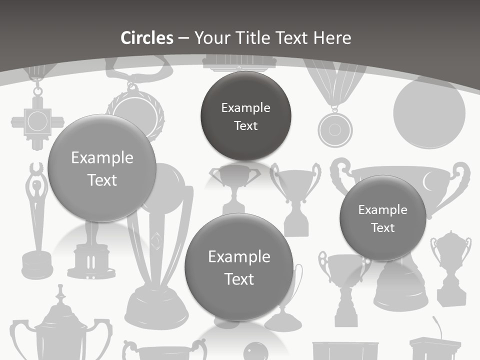 Ribbon Illustration Success PowerPoint Template