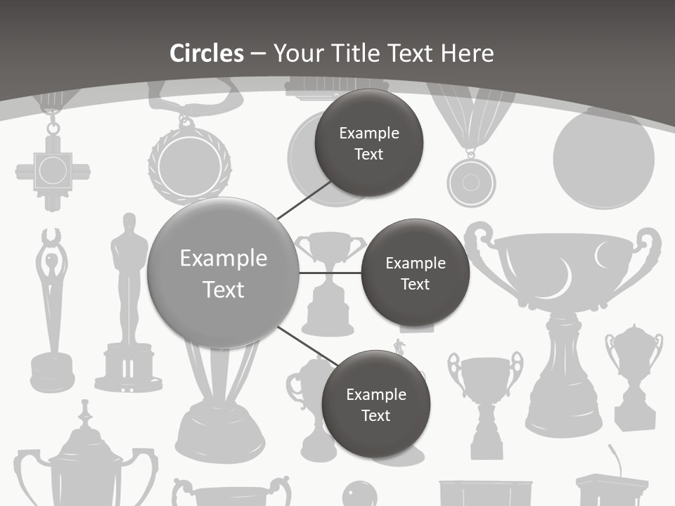 Ribbon Illustration Success PowerPoint Template