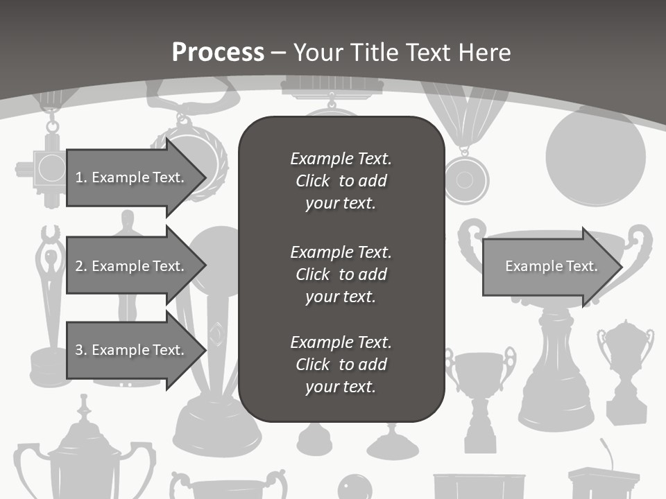 Ribbon Illustration Success PowerPoint Template