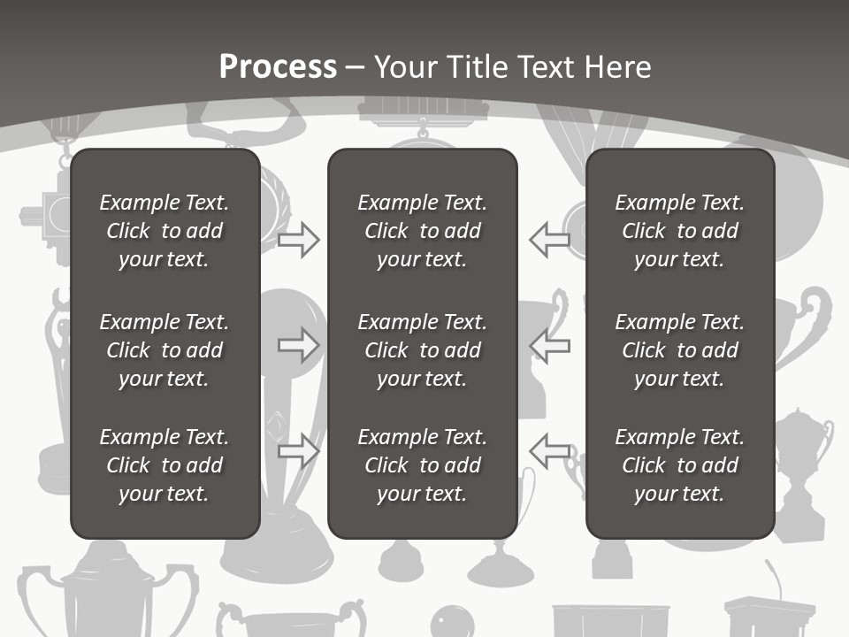 Ribbon Illustration Success PowerPoint Template