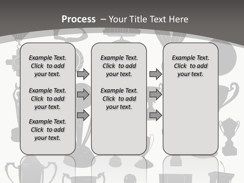 Ribbon Illustration Success PowerPoint Template