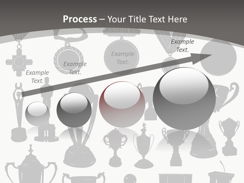 Ribbon Illustration Success PowerPoint Template