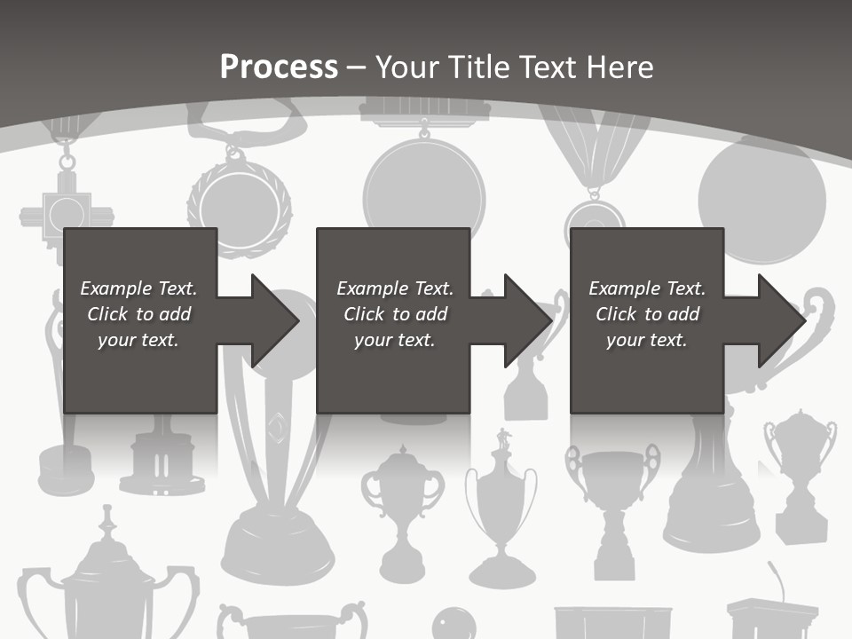 Ribbon Illustration Success PowerPoint Template