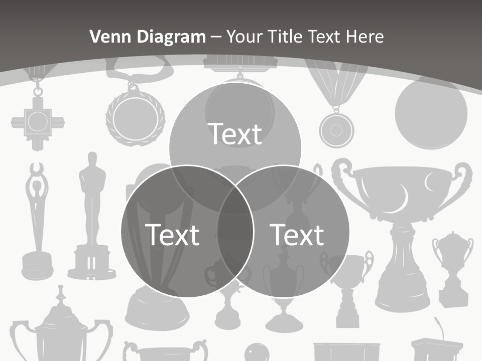 Ribbon Illustration Success PowerPoint Template