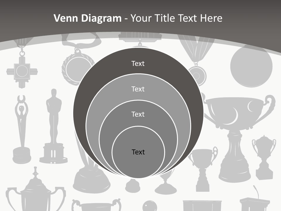 Ribbon Illustration Success PowerPoint Template