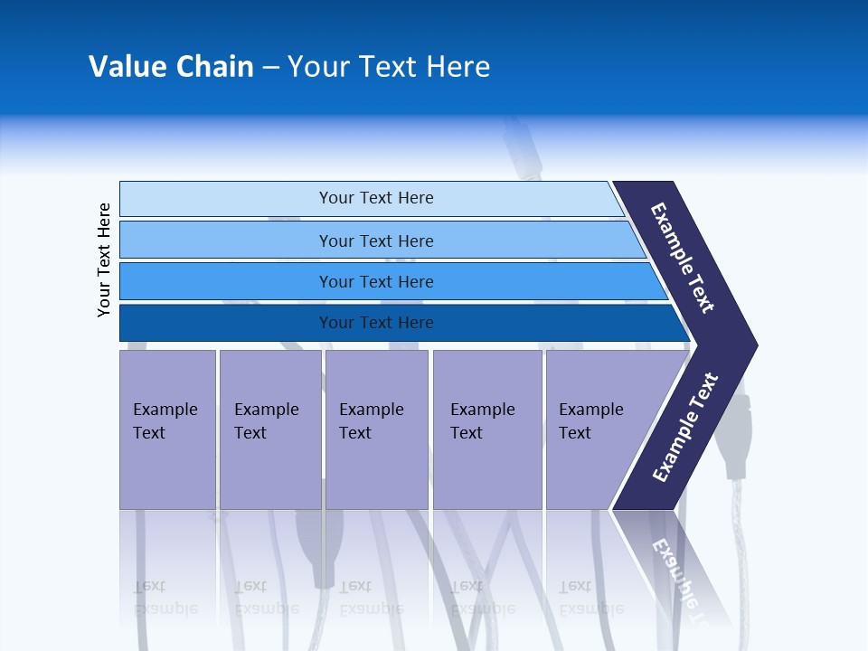 Closeup Interconnect Numbers PowerPoint Template