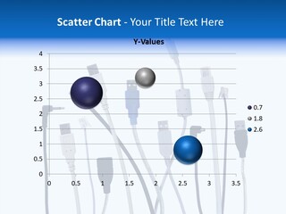 Closeup Interconnect Numbers PowerPoint Template